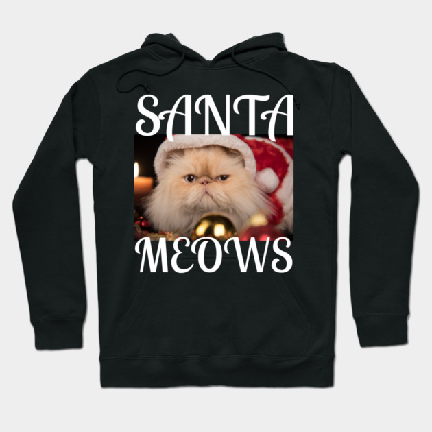 Santa Meows Hoodie by Demian Stipatio