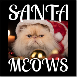 Santa Meows Posters and Art