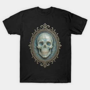 Victorian Skull Cameo – Gothic Ornate Frame T-Shirt