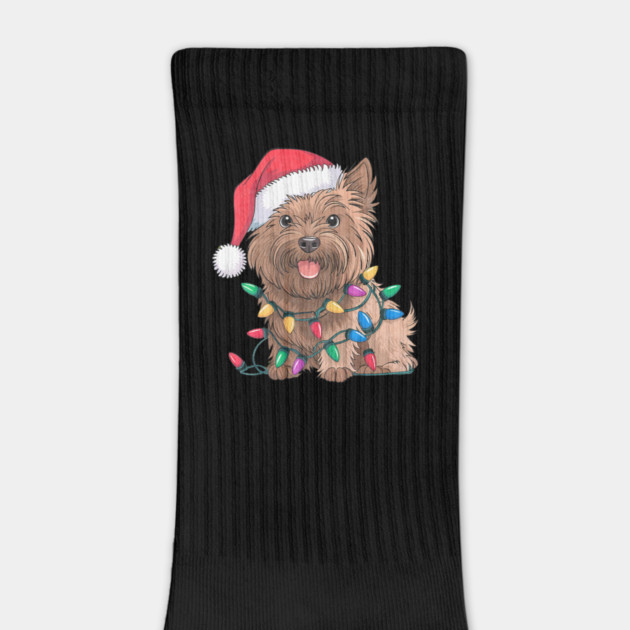 Cairn Terrier Christmas Lights Xmas Dogs by yangho