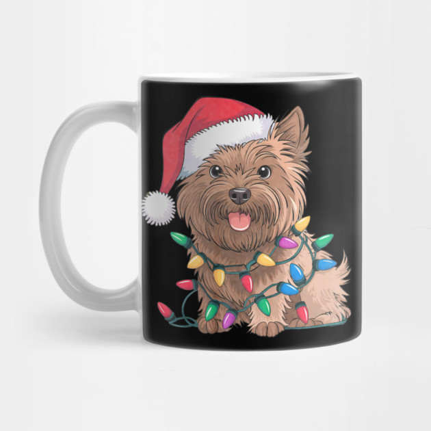 Cairn Terrier Christmas Lights Xmas Dogs by yangho