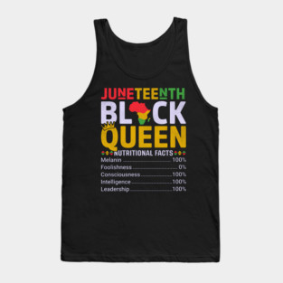 Black Queen Facts, Juneteenth, Black History Tank Top