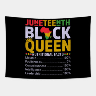 Black Queen Facts, Juneteenth, Black History Tapestry