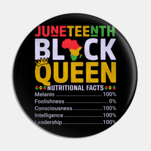Black Queen Facts, Juneteenth, Black History Pin