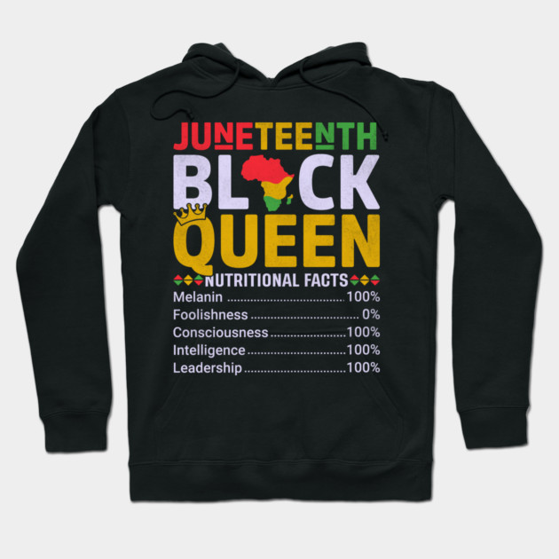 Black Queen Facts, Juneteenth, Black History Hoodie by UrbanLifeApparel