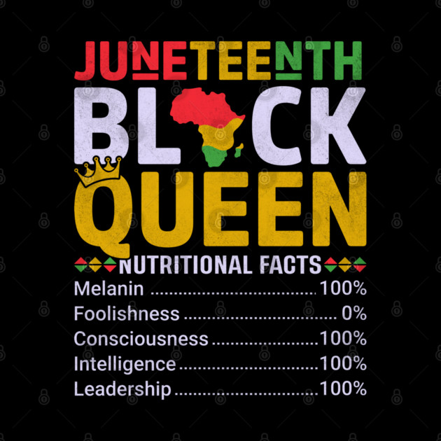 Black Queen Facts, Juneteenth, Black History by UrbanLifeApparel