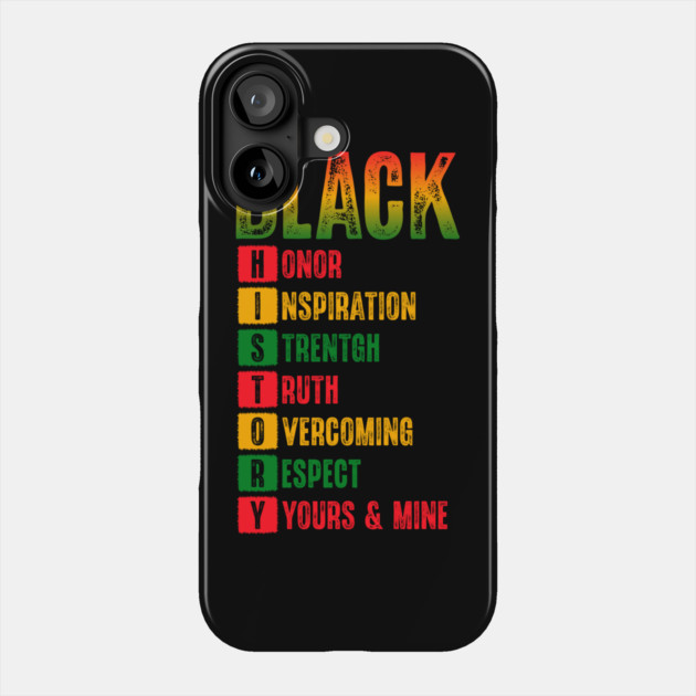 Black History Month Phone Case by UrbanLifeApparel