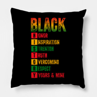 Black History Month Pillow