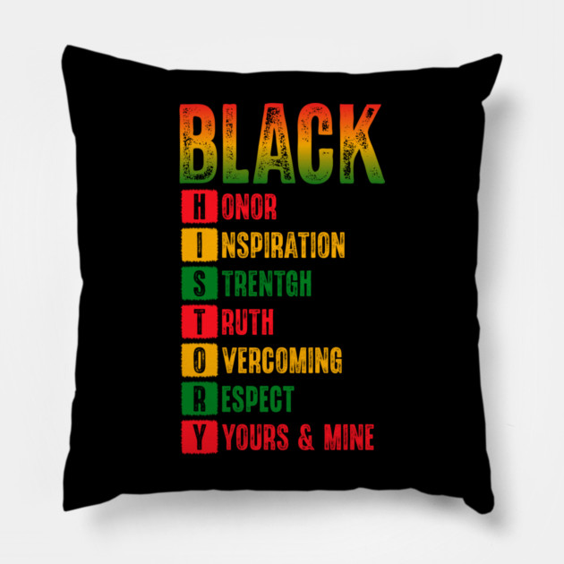 Black History Month Pillow by UrbanLifeApparel