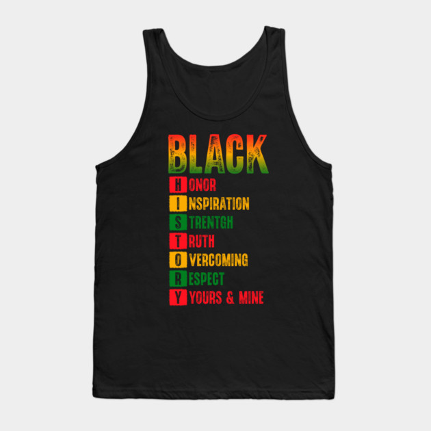 Black History Month Tank Top by UrbanLifeApparel