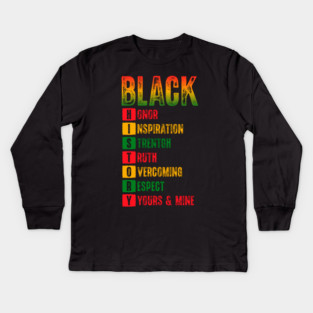 Black History Month Kids Long Sleeve T-Shirt