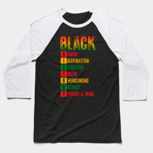 Black History Month Baseball T-Shirt
