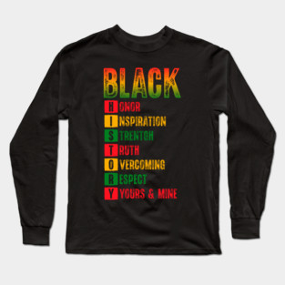 Black History Month Long Sleeve T-Shirt