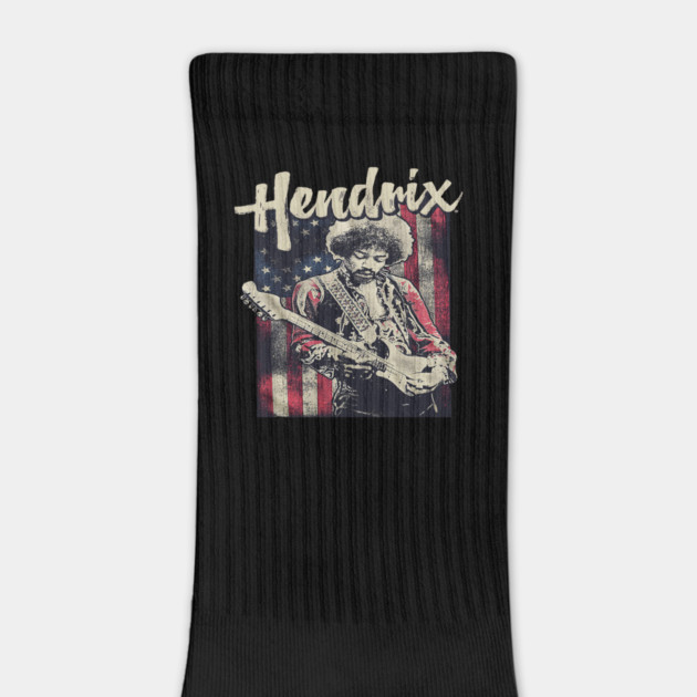 Hendrix Vintage Rock Guitarist – Retro Psychedelic by James Bates