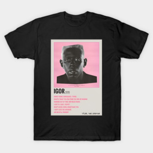 Tyler The Creator IGOR 2019 Album Poster T-Shirt