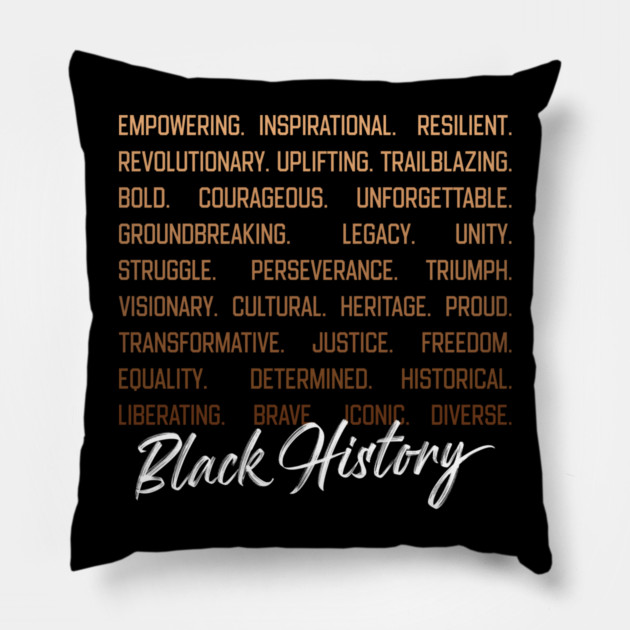 Black History Meaning Pillow by UrbanLifeApparel