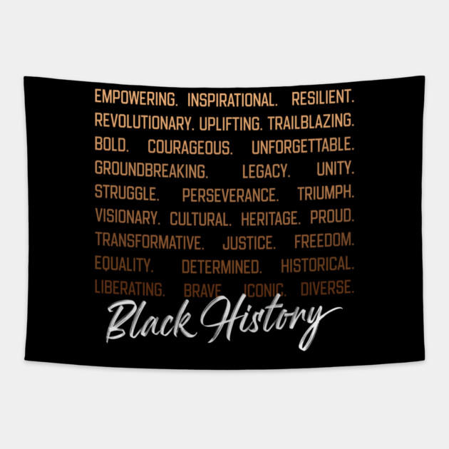 Black History Meaning Tapestry by UrbanLifeApparel