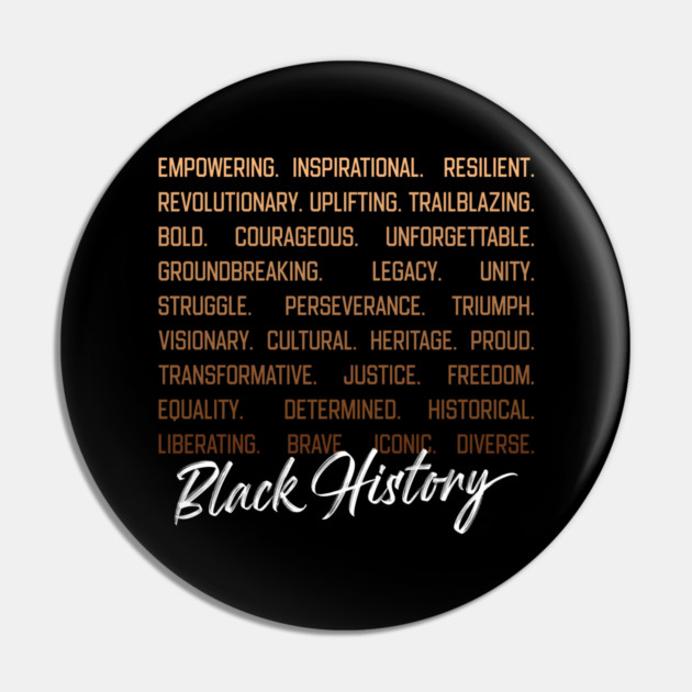 Black History Meaning Pin by UrbanLifeApparel