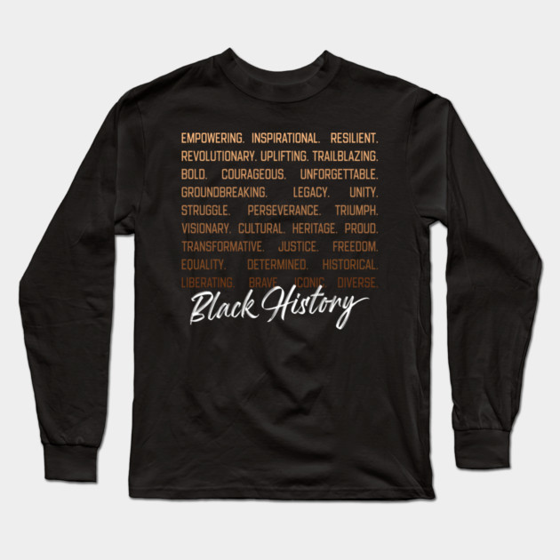 Black History Meaning Long Sleeve T-Shirt by UrbanLifeApparel