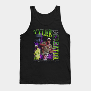 Tyler The Creator Neon Green Purple Retro Bootleg Tank Top