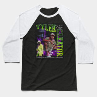 Tyler The Creator Neon Green Purple Retro Bootleg Baseball T-Shirt
