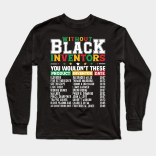Black Inventors Long Sleeve T-Shirt
