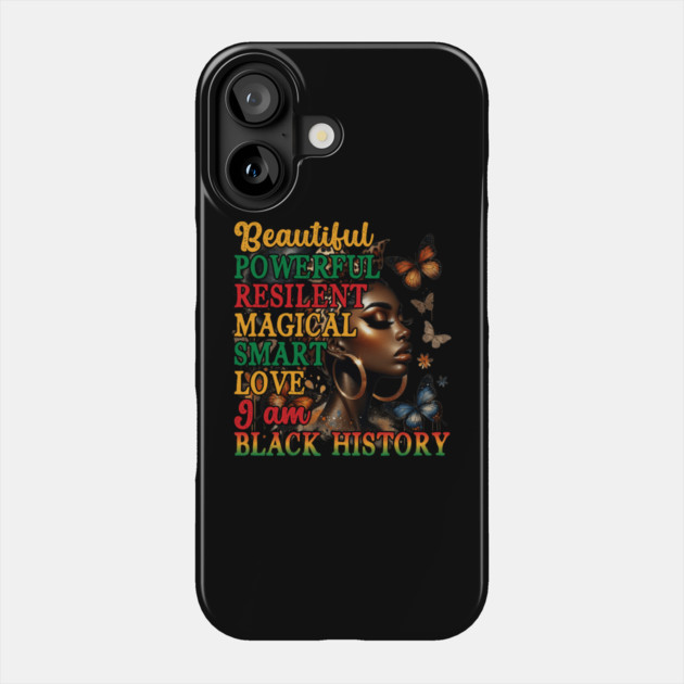 Beautiful Black Woman Phone Case by UrbanLifeApparel