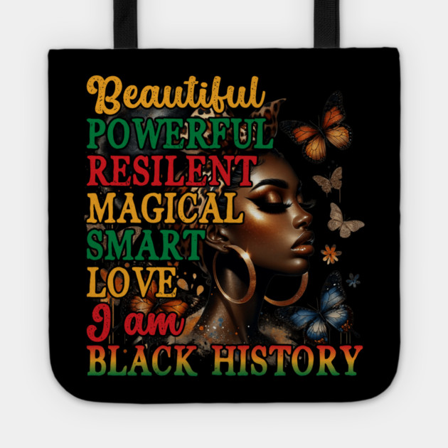 Beautiful Black Woman Tote by UrbanLifeApparel