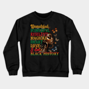 Beautiful Black Woman Crewneck Sweatshirt