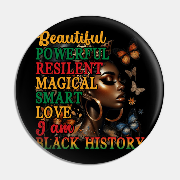 Beautiful Black Woman Pin by UrbanLifeApparel
