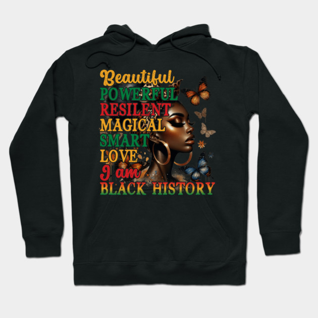 Beautiful Black Woman Hoodie by UrbanLifeApparel