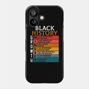 Black History Growth Mindset Phone Case