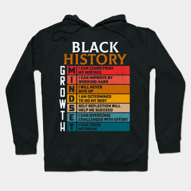 Black History Growth Mindset Hoodie by UrbanLifeApparel