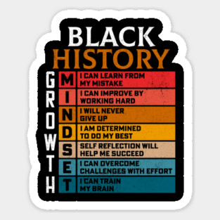 Black History Growth Mindset Magnet
