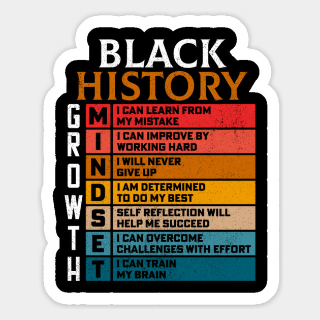 Black History Growth Mindset Magnet by UrbanLifeApparel