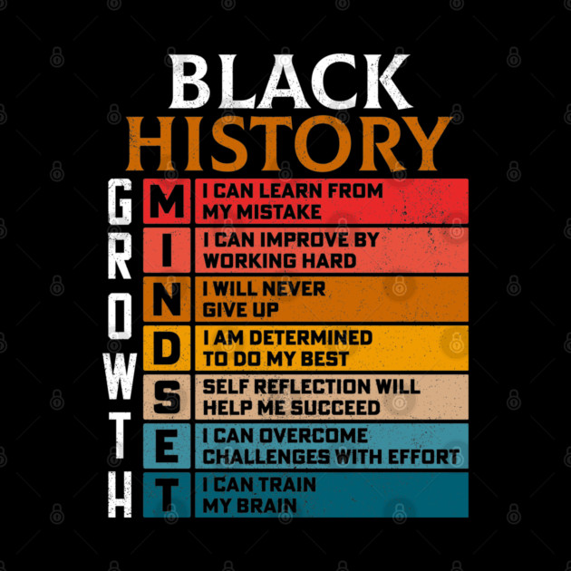 Black History Growth Mindset by UrbanLifeApparel