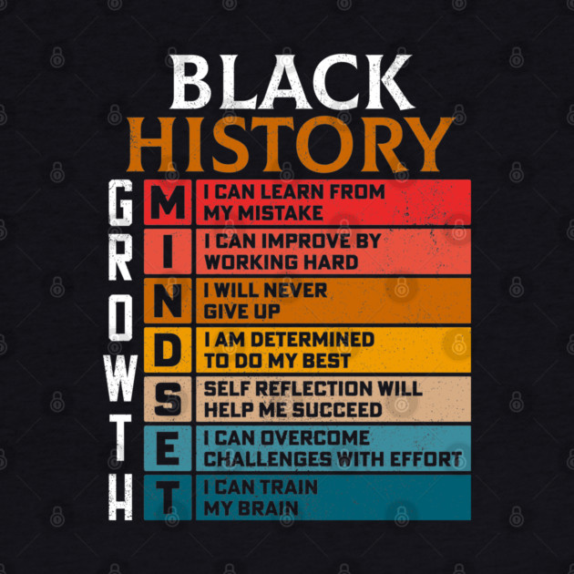 Black History Growth Mindset by UrbanLifeApparel