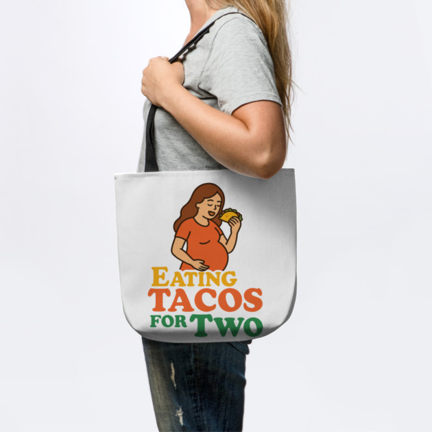 Eating Tacos for Two Maternity Cute Mama Graphic Funny Mom Pregnancy Announcement by Customer's Store 1