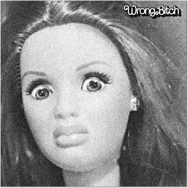 Glitch Doll Y2K Wall Art by Wrong