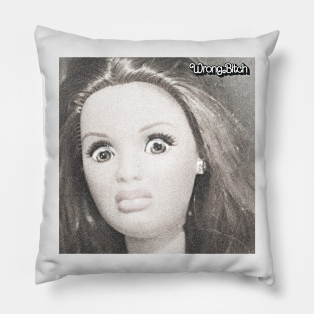 Doll Meme Pillow by Wrong