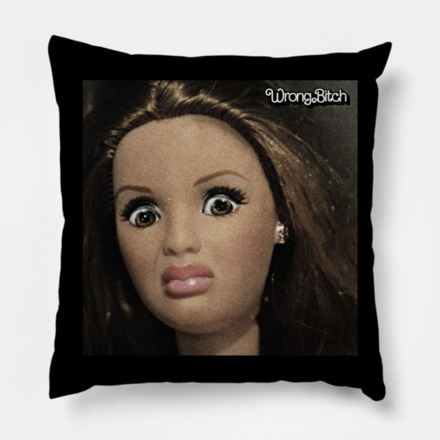 Cursed Doll Y2K Pillow by Wrongteeshirt