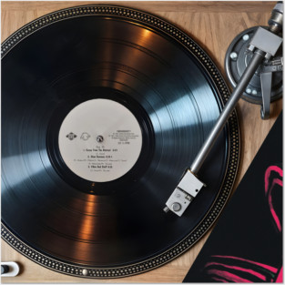 A Tribe Called Quest, Low End Theory Album Playing on a Turntable Posters and Art