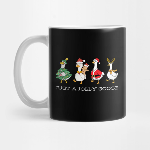 Jolly Christmas Geese – Festive Feathered Friends in Holiday Gear by Creatifly Graphic Tees