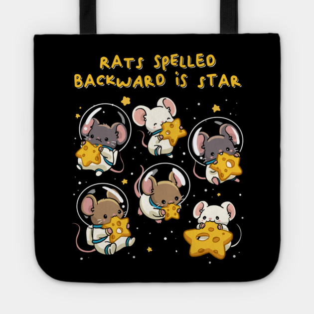 Rats Spelled Backward is Star Tote by GoshWow®