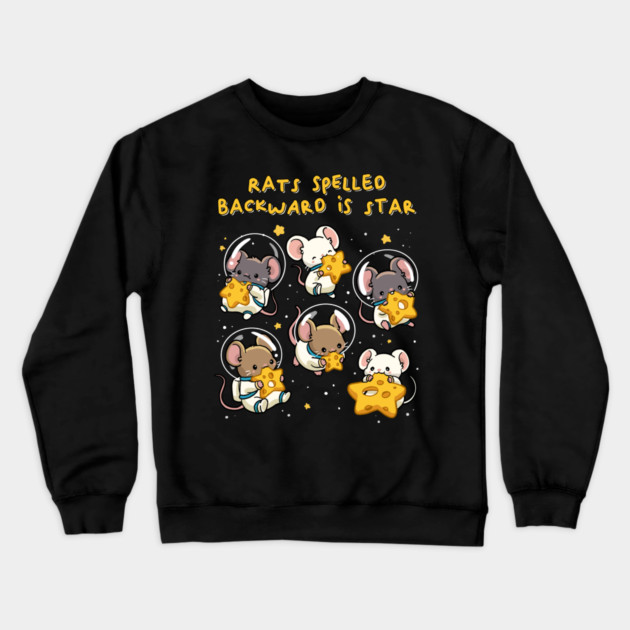 Rats Spelled Backward is Star Crewneck Sweatshirt by GoshWow®