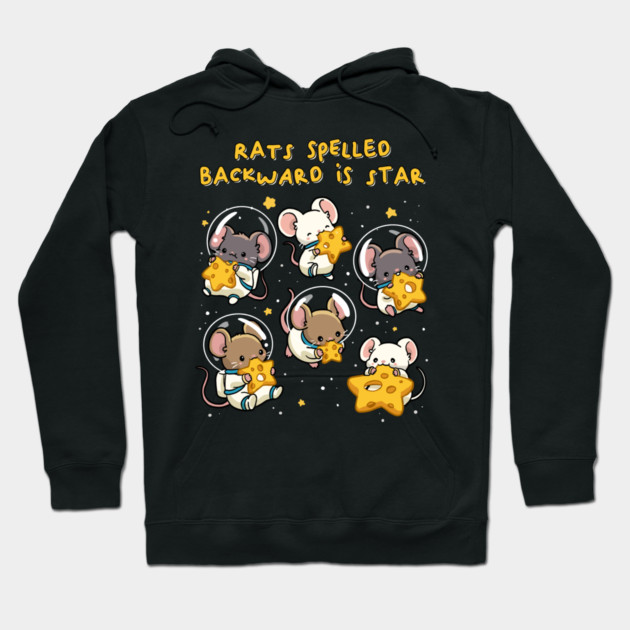 Rats Spelled Backward is Star Hoodie by GoshWow®