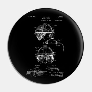 Welder's Goggles 1940 Patent, Welding Invention Blueprint, Welder Gift, Industrial welding Pin