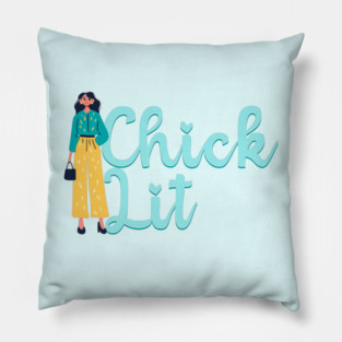 Chick Lit Genre Lovers Pillow