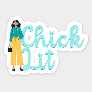 Chick Lit Genre Lovers Sticker