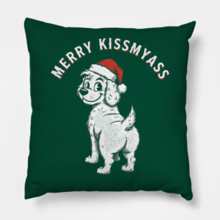 Merry Kissmyass Pillow
